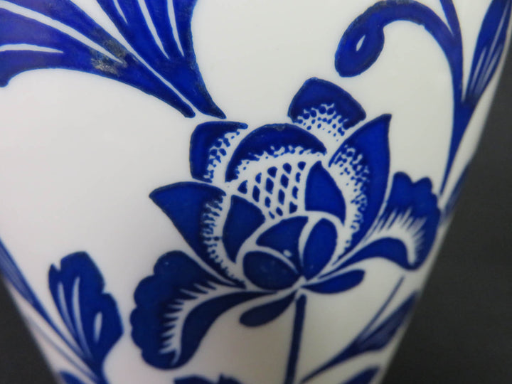 Blue Floral Vase