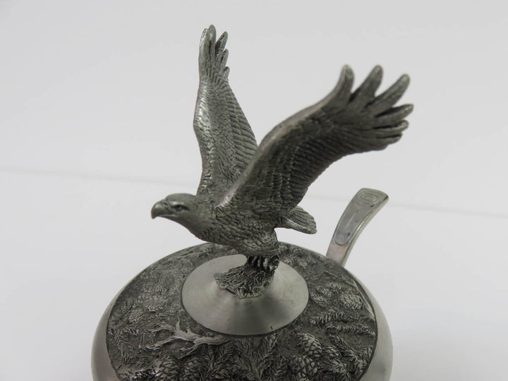 Glass &  Pewter Jam Jar