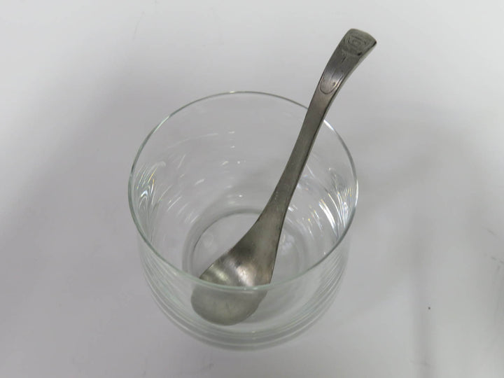 Glass &  Pewter Jam Jar