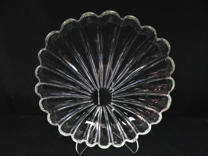 Glass Scalloped Bowl