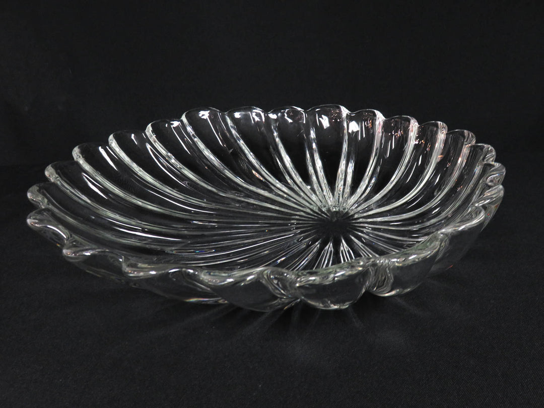 Glass Scalloped Bowl
