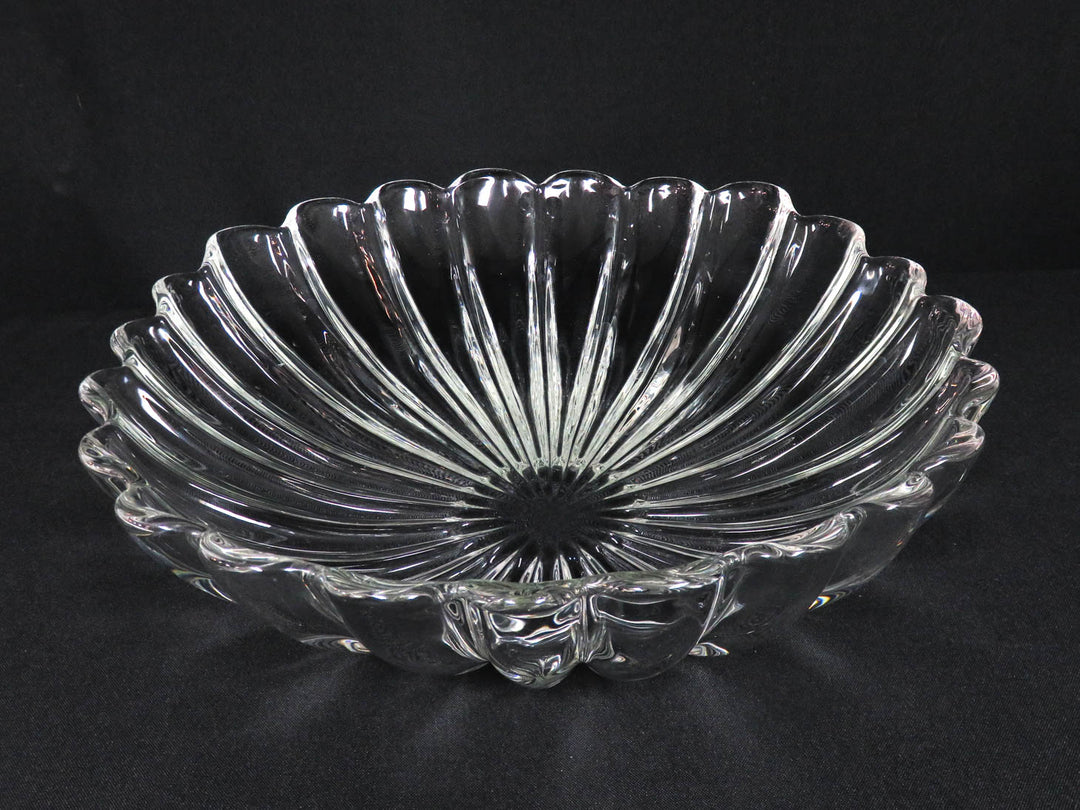 Glass Scalloped Bowl