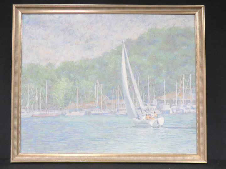 Sail Boat Oil Painting - Original