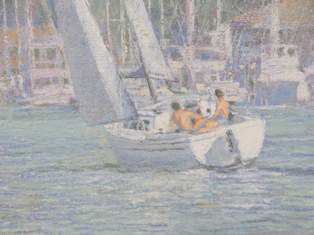 Sail Boat Oil Painting - Original
