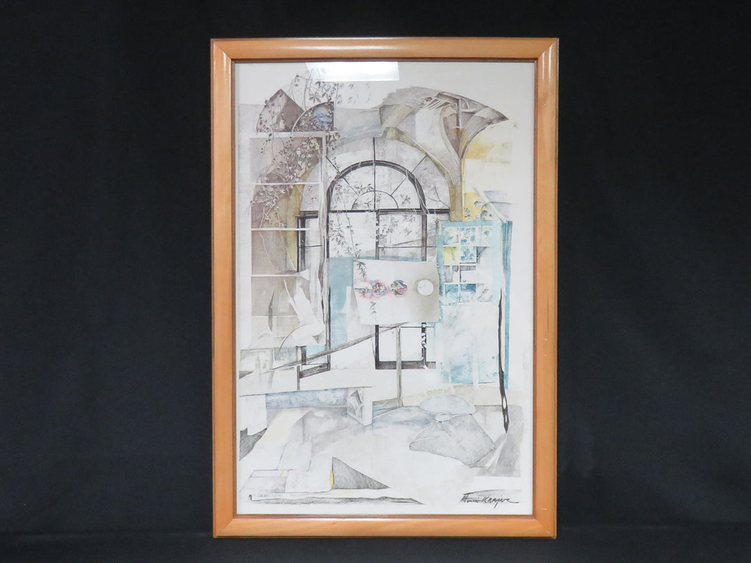Abstract Lithograph by Krajnc