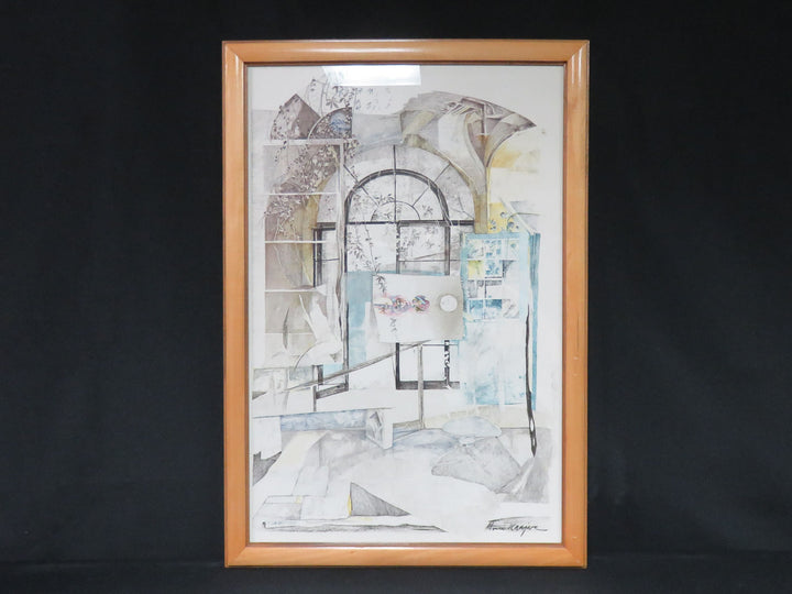Abstract Lithograph by Krajnc