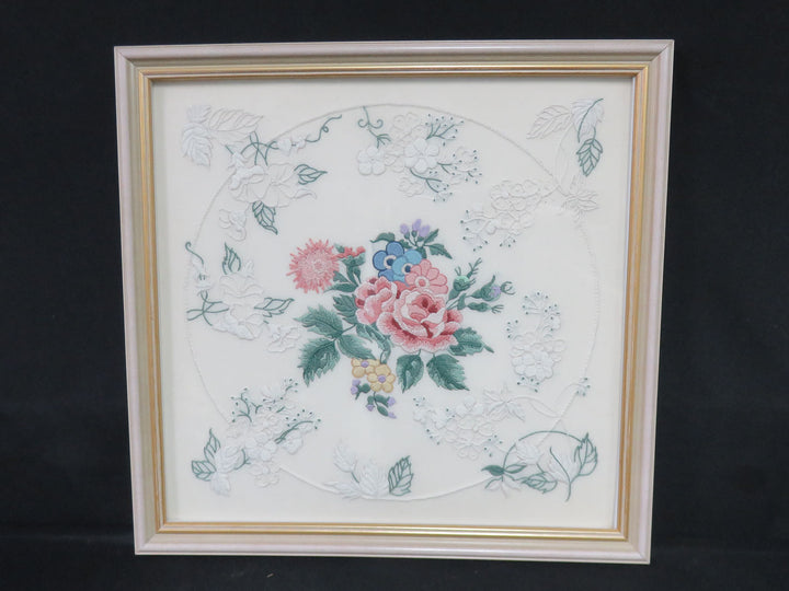 Framed Floral Embroidery