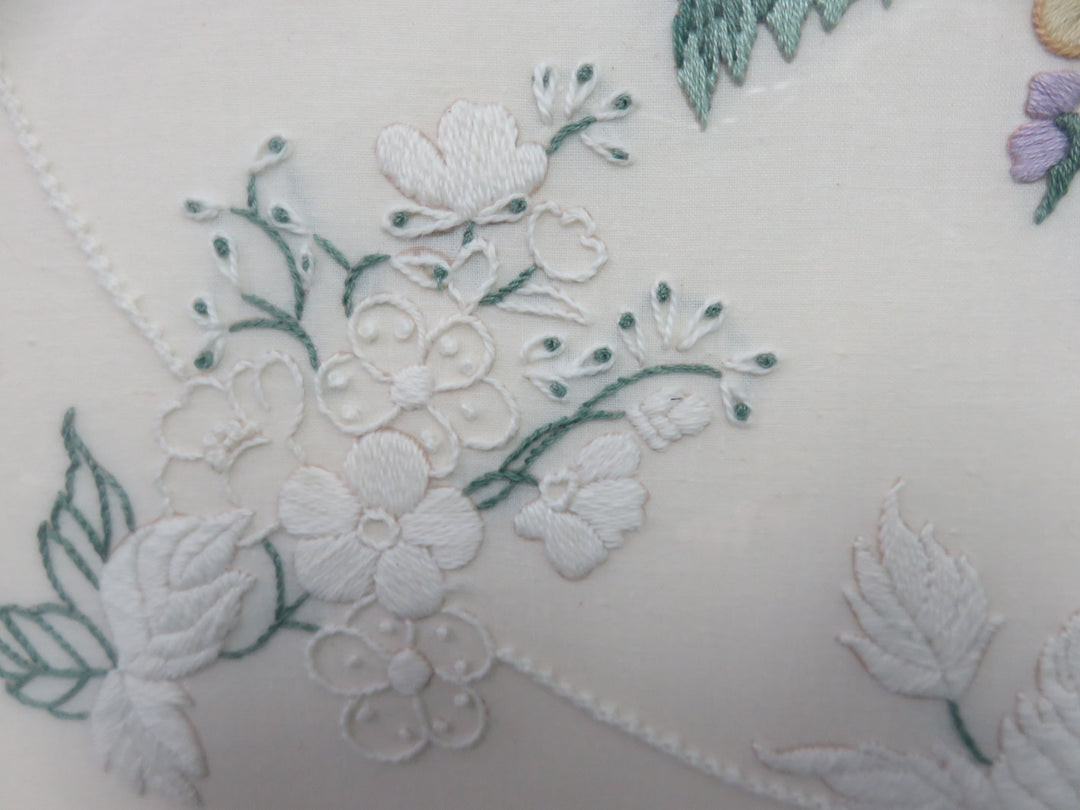 Framed Floral Embroidery