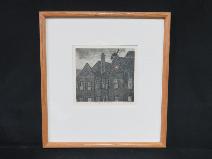 Curiousity and the Cat Print