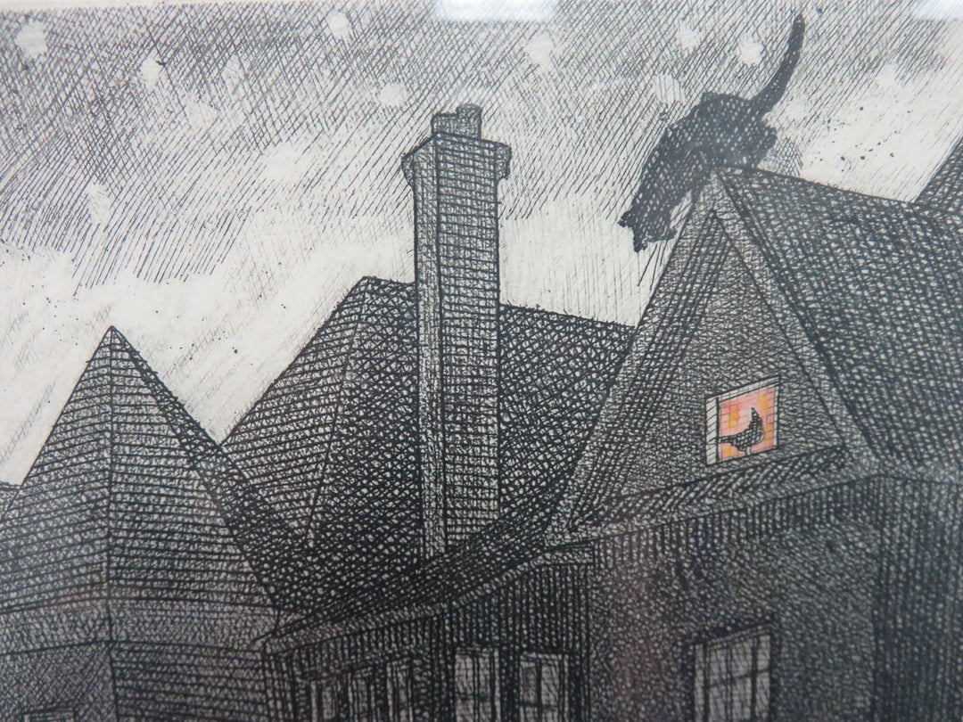 Curiousity and the Cat Print