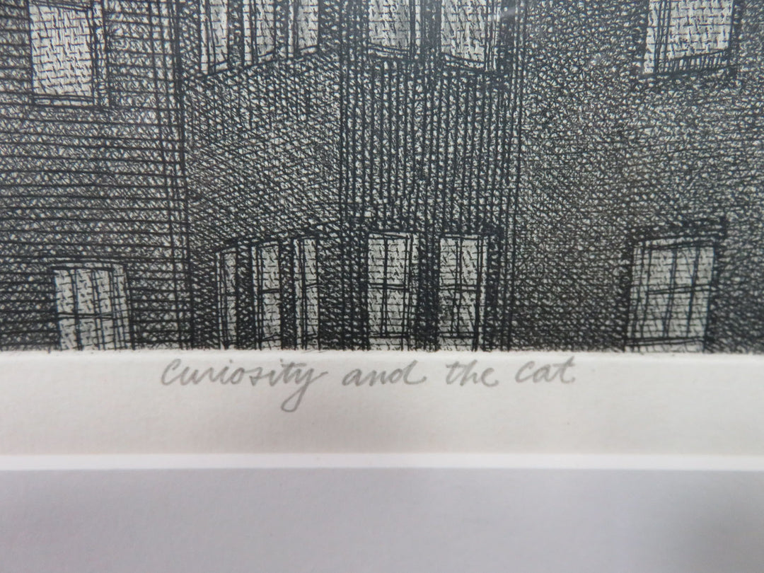 Curiousity and the Cat Print