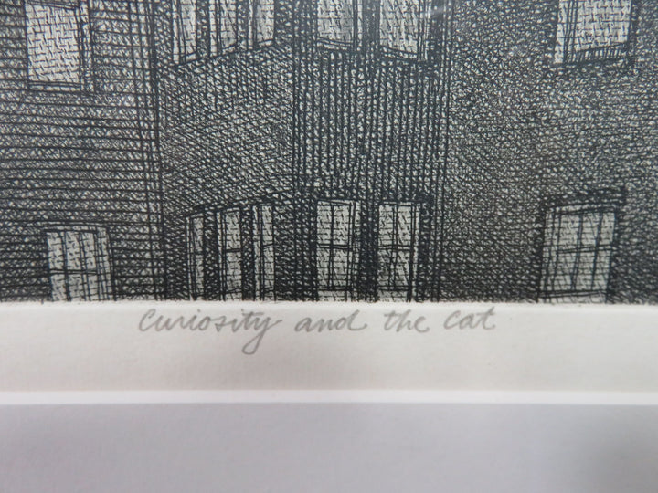 Curiousity and the Cat Print