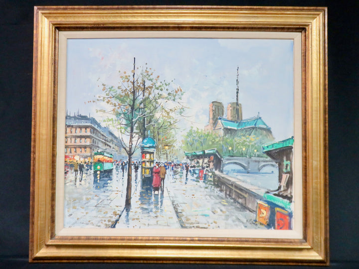 Original Oil Painting of Paris