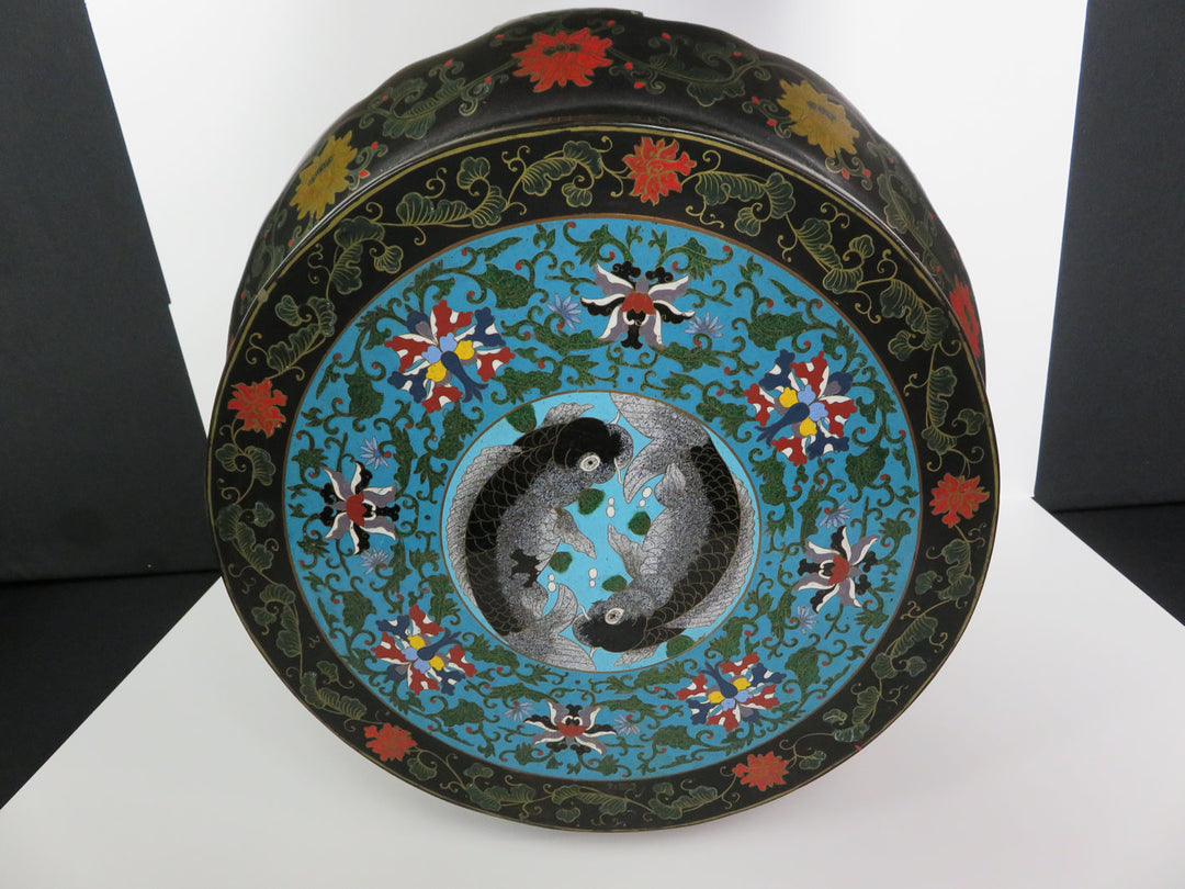 Cloisonne Topped Garden Seat