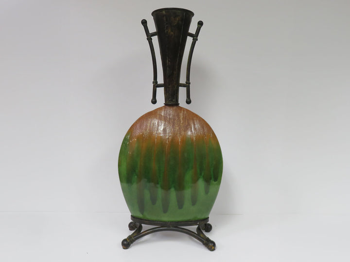 Oblong Vase with Handles