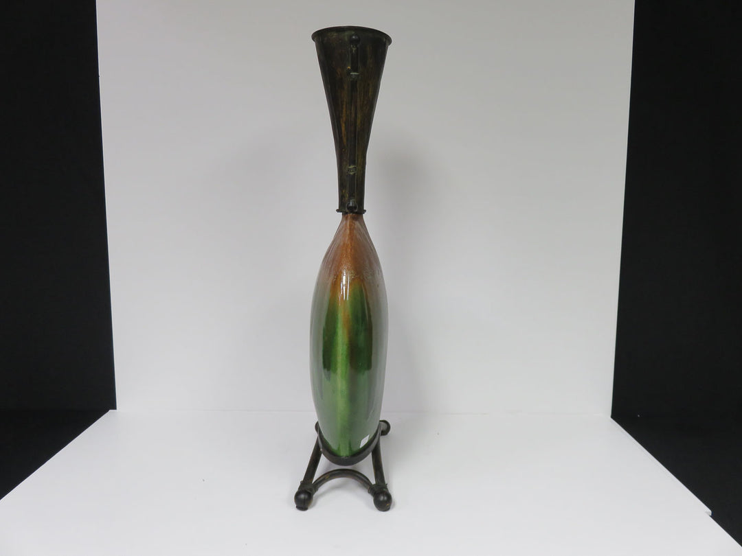 Oblong Vase with Handles