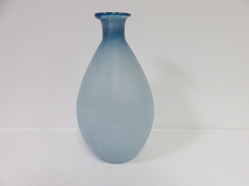 Frosted Blue Vase