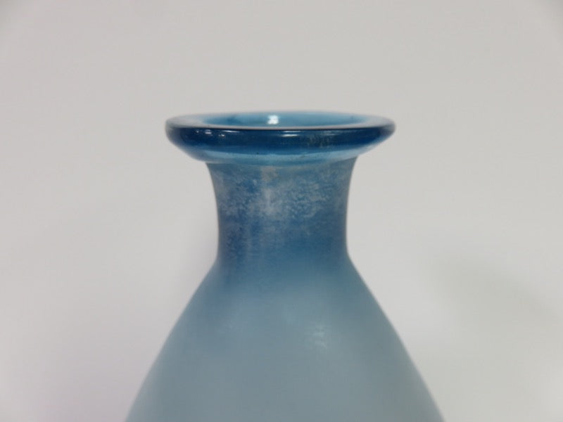 Frosted Blue Vase
