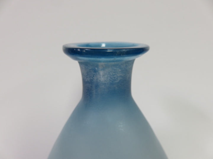 Frosted Blue Vase