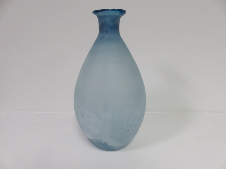 Frosted Blue Vase