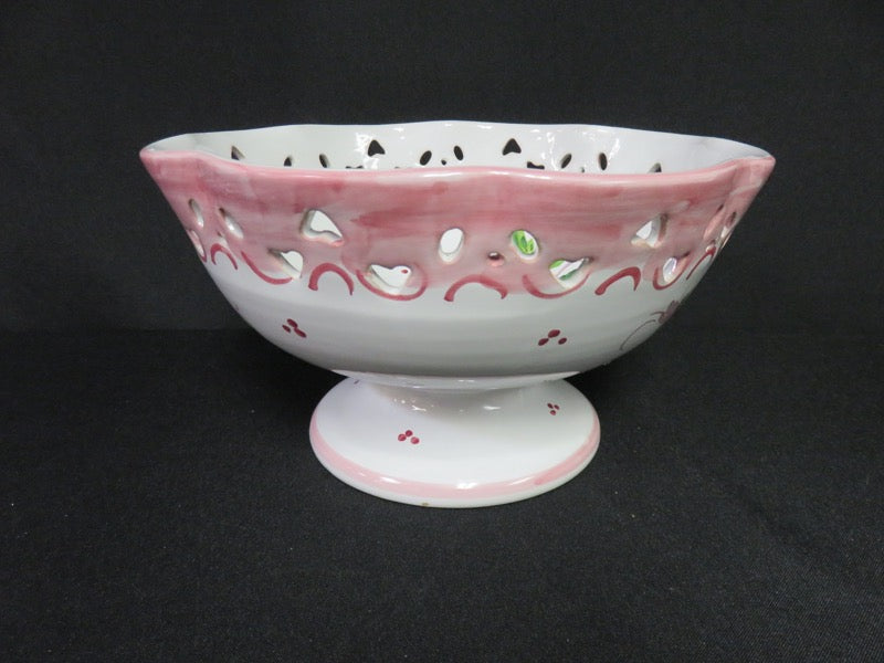 Pierced Pedestal Bowl
