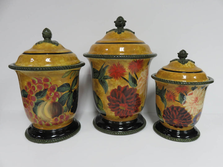 Hand Painted Canister Set