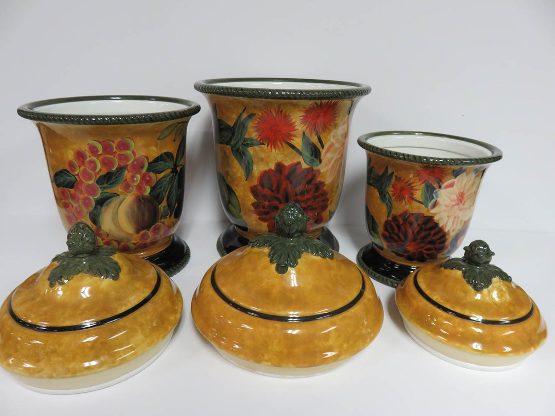 Hand Painted Canister Set