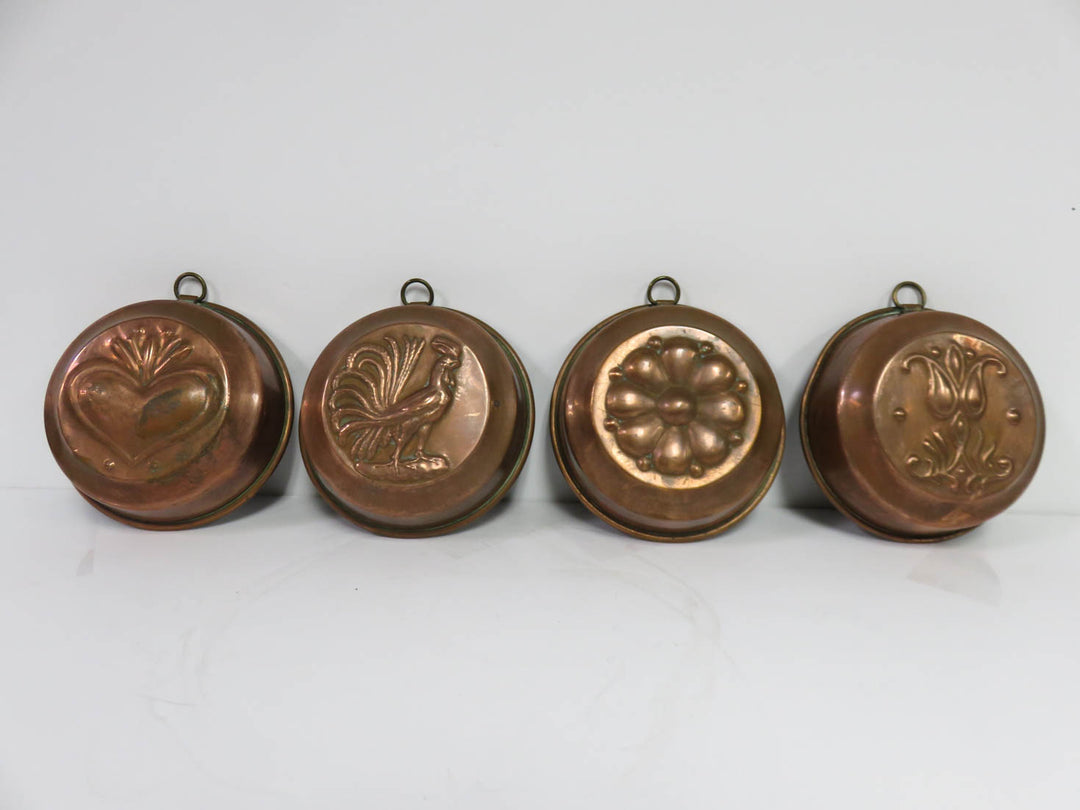 Vintage Copper Kitchen Molds