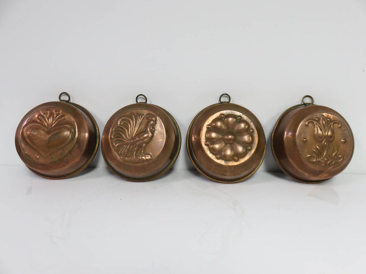 Vintage Copper Kitchen Molds