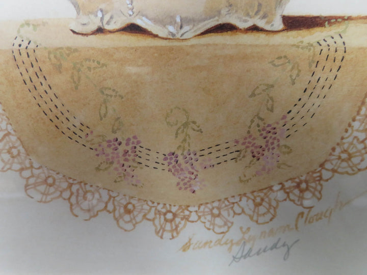 Pansy Bouquet Signed Print