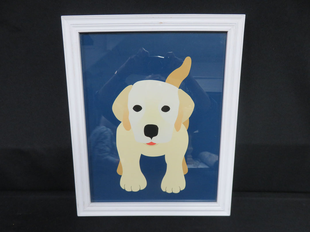 Yellow Lab Puppy Dog Print