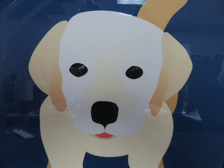Yellow Lab Puppy Dog Print