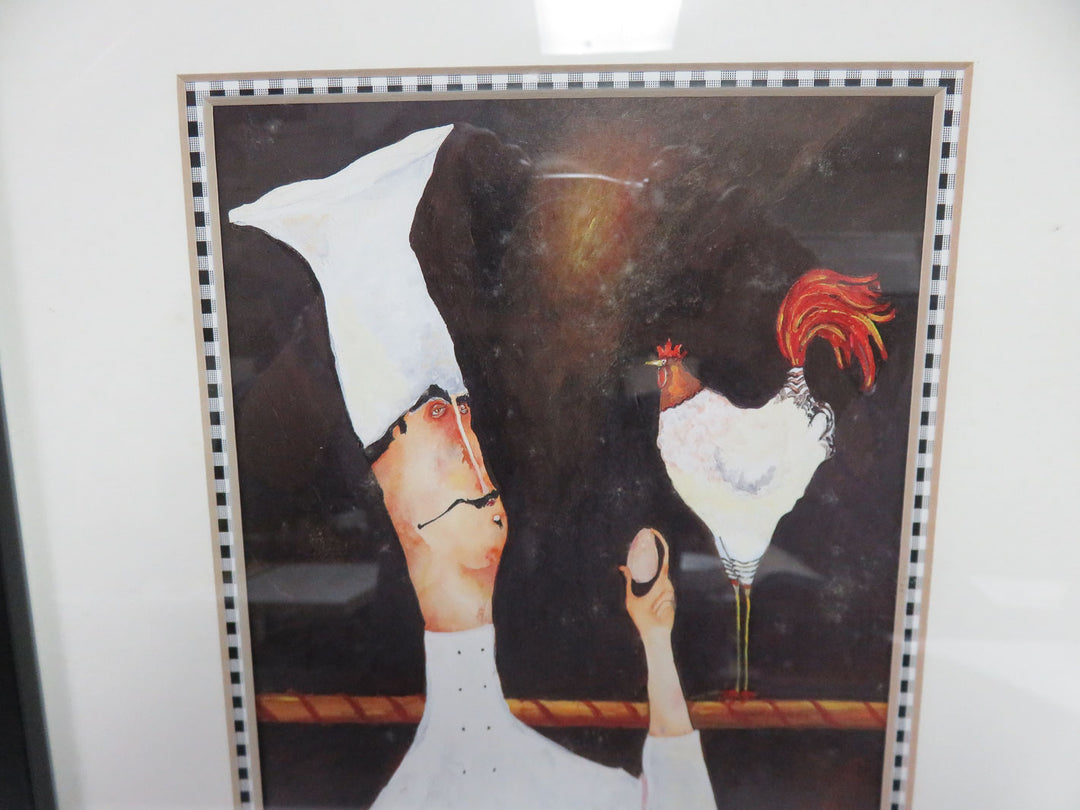 Chef & Chicken Prints
