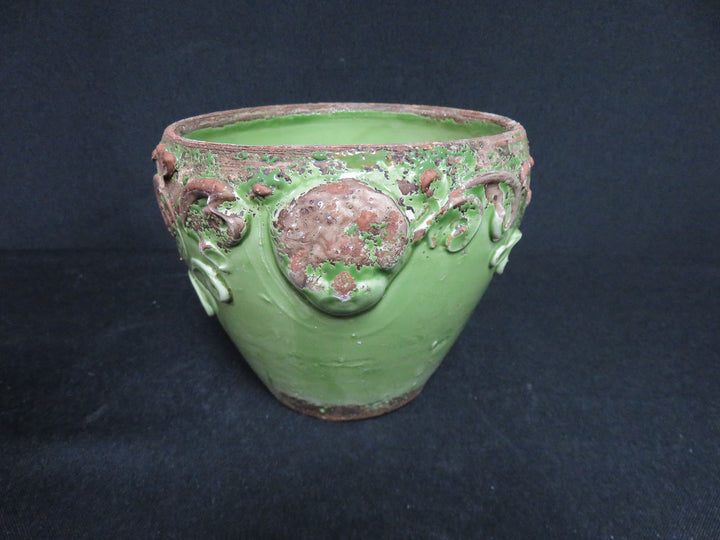 Green and Cream Italian Planters