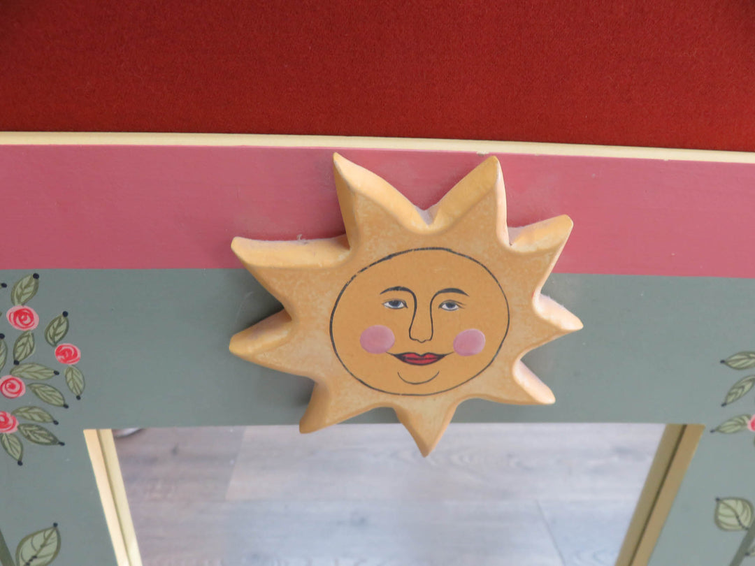 Stenciled Painted Mirror