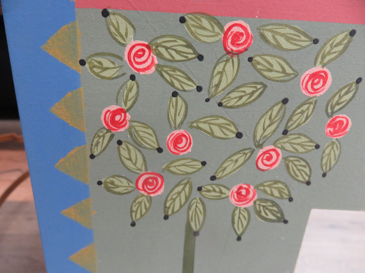 Stenciled Painted Mirror