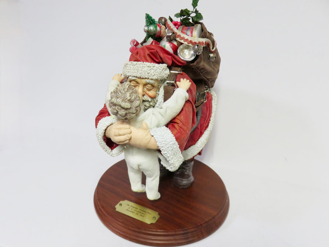 Clothtique Santa Figurine on Stand
