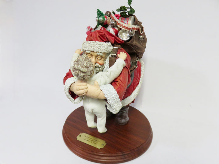 Clothtique Santa Figurine on Stand