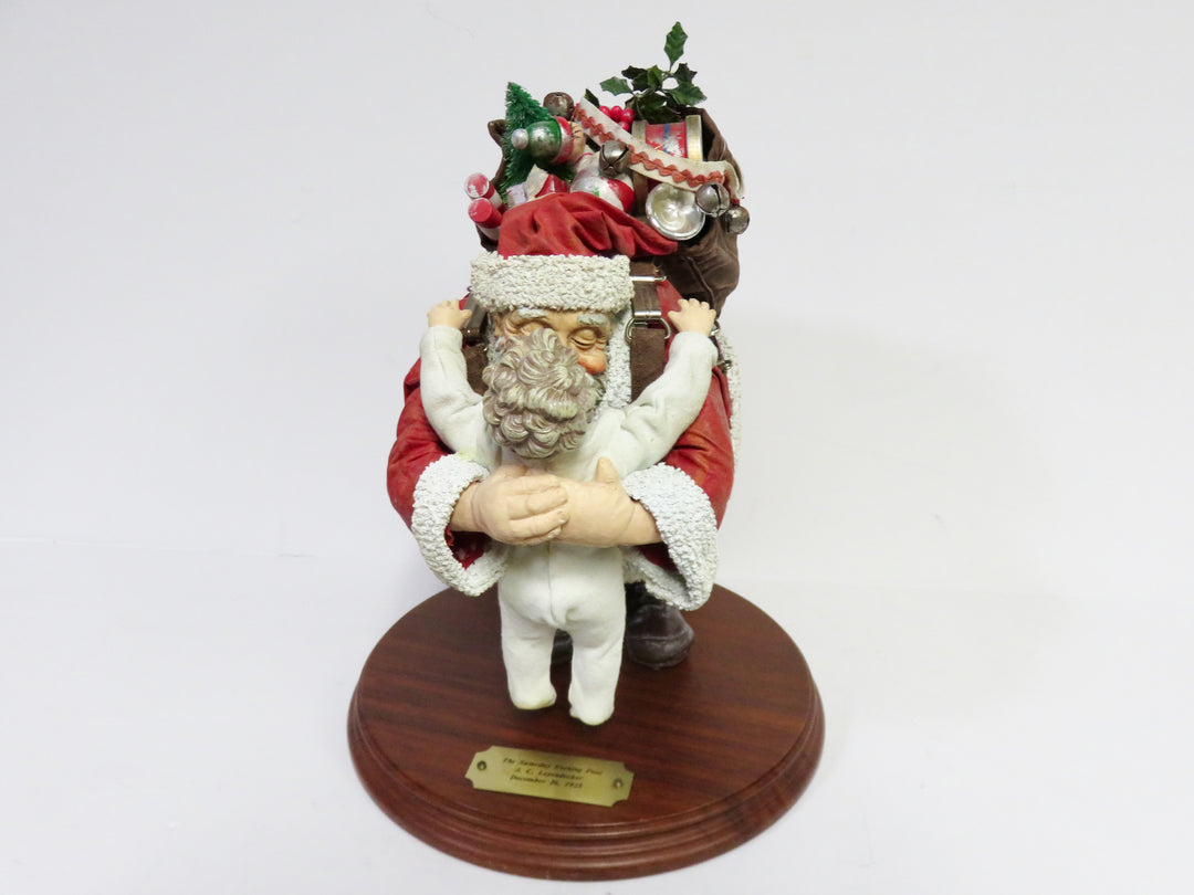 Clothtique Santa Figurine on Stand