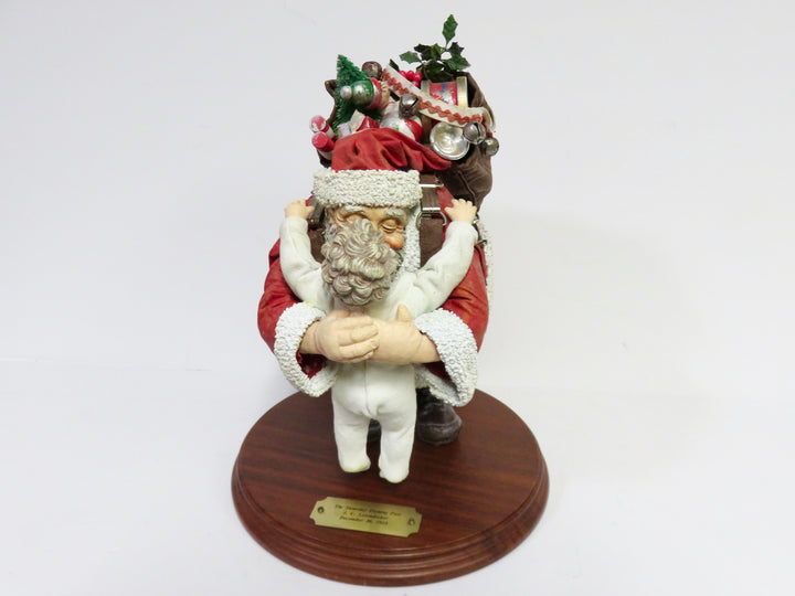 Clothtique Santa Figurine on Stand