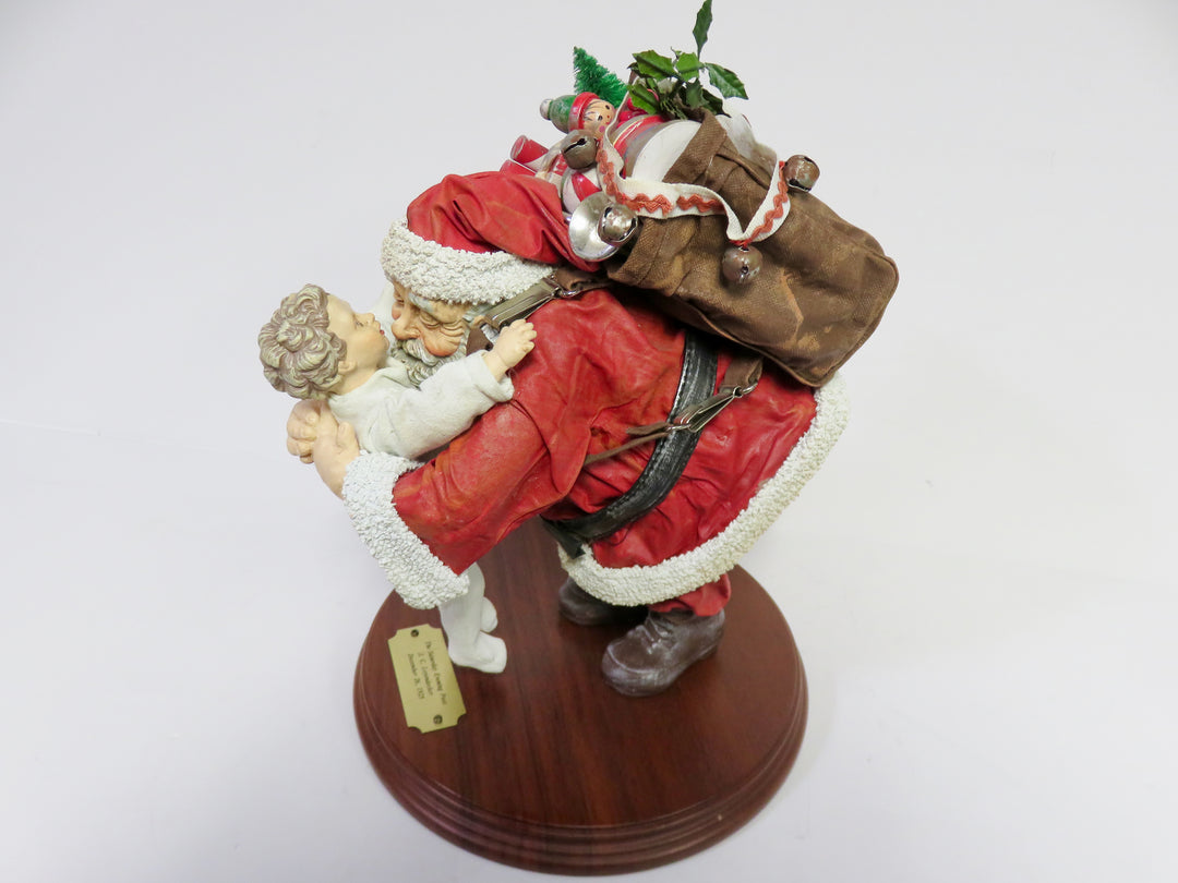 Clothtique Santa Figurine on Stand