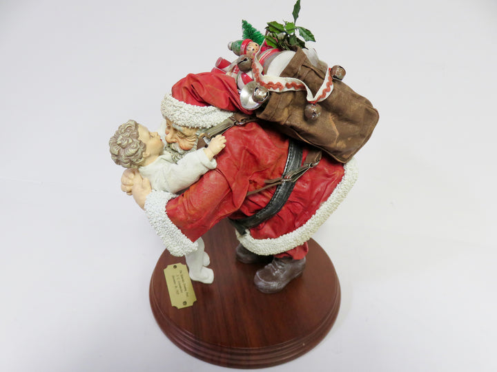 Clothtique Santa Figurine on Stand