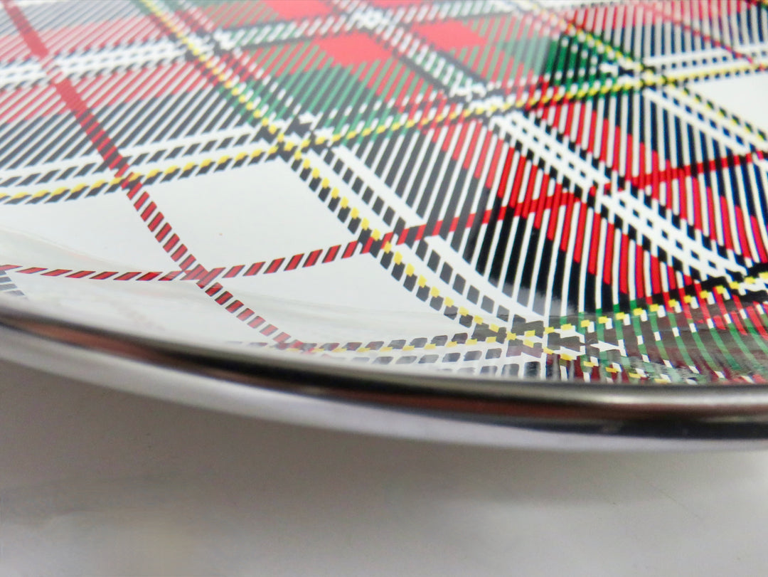 Highland Plaid Enamelware Plates