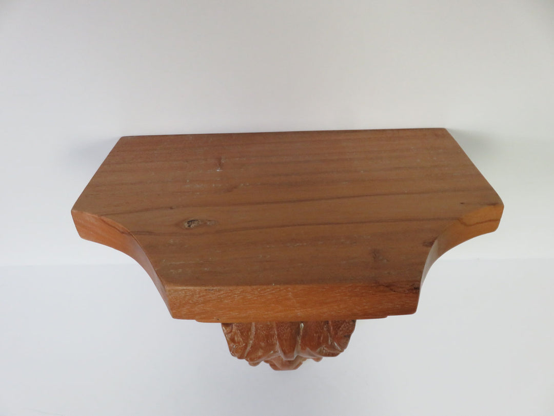 Carved Pine Corbel Shelf - Clearance