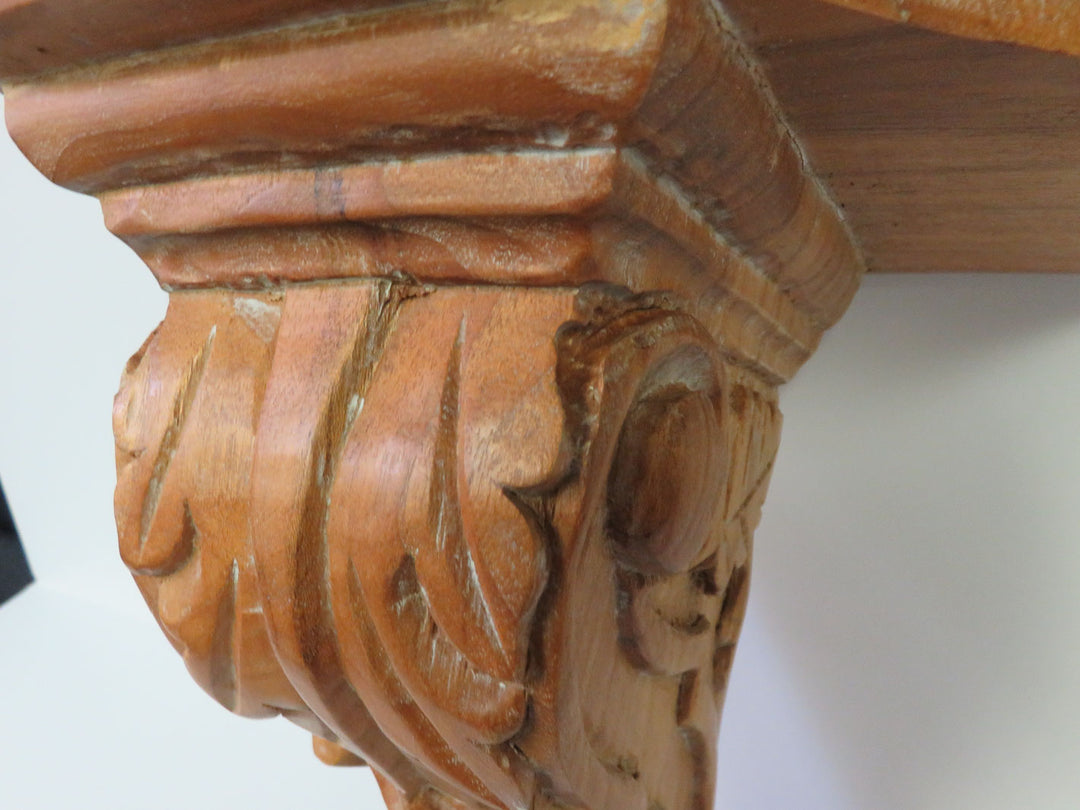 Carved Pine Corbel Shelf - Clearance