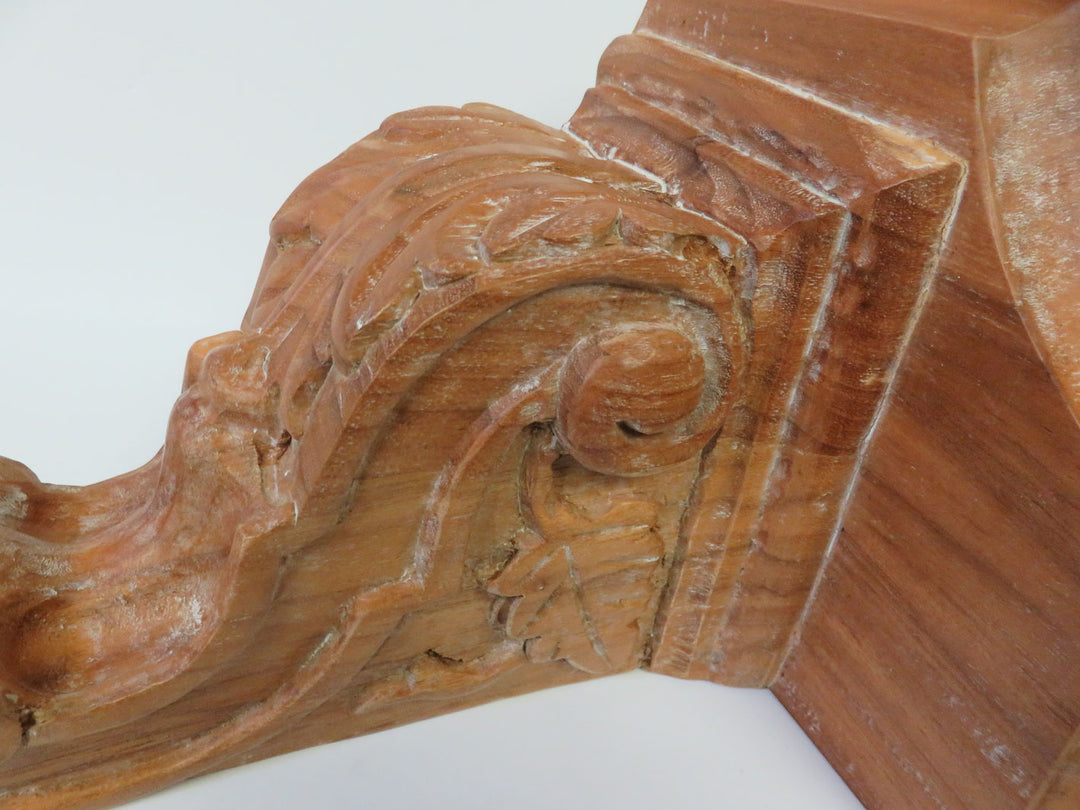 Carved Pine Corbel Shelf - Clearance