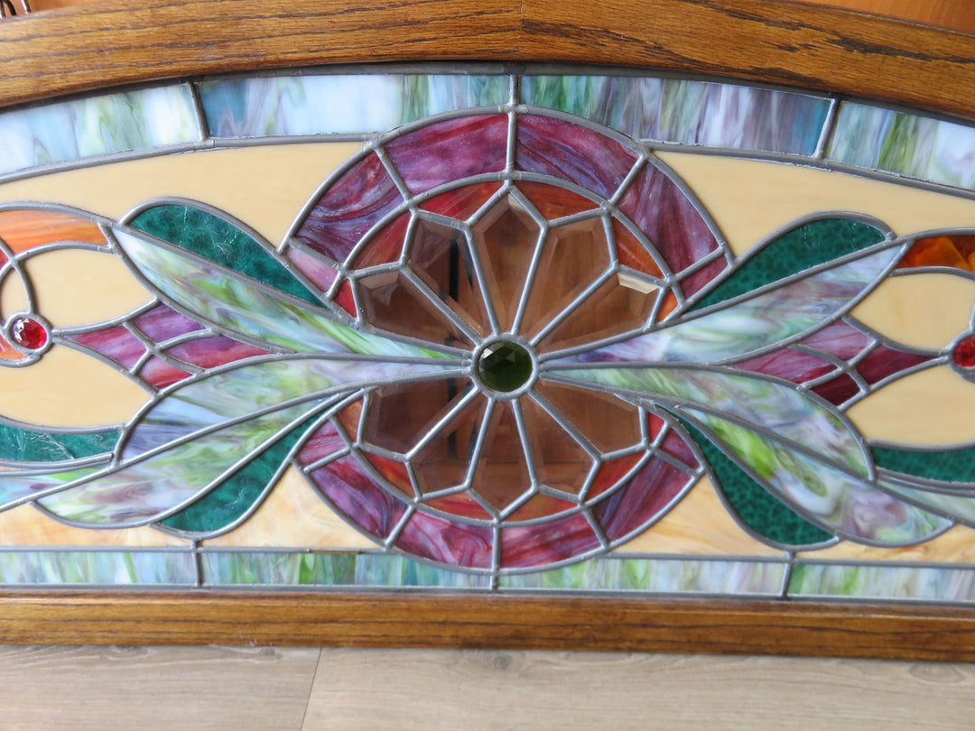 Artisan Crafted Stained Glass Transom