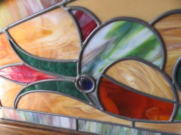 Artisan Crafted Stained Glass Transom