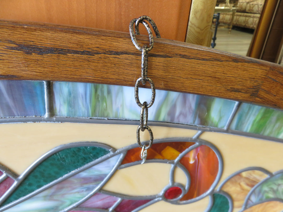 Artisan Crafted Stained Glass Transom