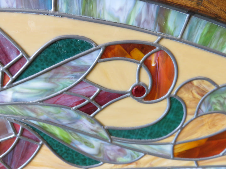 Artisan Crafted Stained Glass Transom